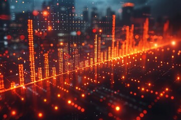 Fototapeta premium Infographic of Stock Market Financial Chart