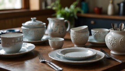 A step-by-step guide on assembling a DIY dinner set for beginners ai_generated