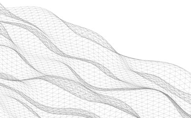 Abstract wave background vector illustration