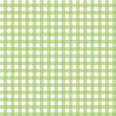 Vector illustration. Green Gingham seamless pattern, pastel fabric design, green check, fabric, textile, digital paper