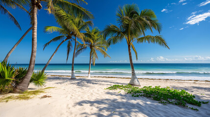 palm trees on the beach