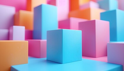 Fototapeta premium background with cubes