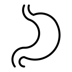 stomach icon, gastric chamber icon