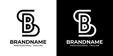 Letters SB Monogram Logo, suitable for any business with SB or BS initials
