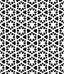 Black and white seamless abstract pattern. Background and backdrop. Grayscale ornamental design.