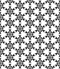 Black and white seamless abstract pattern. Background and backdrop. Grayscale ornamental design.