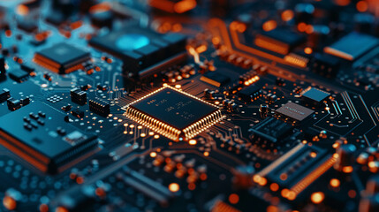 Fototapeta premium A close-up of a laptop running AI security software. technology AI