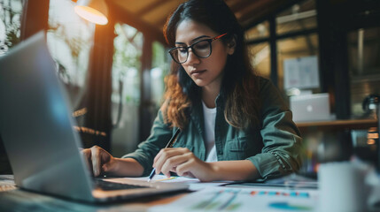 A data analyst preparing a market analysis report.