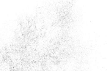 Distressed black texture. Dark grainy texture on white background. Dust overlay textured. Grain noise particles. Rusted white effect. Grunge design elements. Vector illustration, EPS 10.	