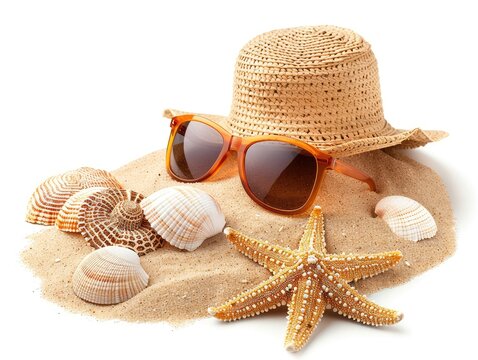 sunglasses and starfish