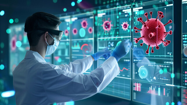 A healthcare data analyst using data for disease outbreak prediction.