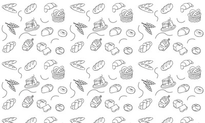 bakery seamless background