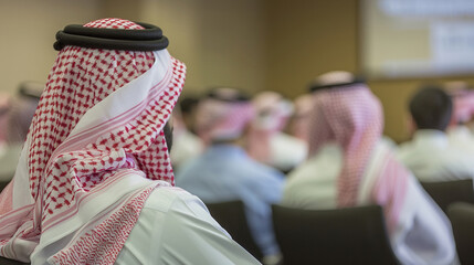 A Saudi financial seminar on the benefits of a multi-currency oil trade. Financial Seminar