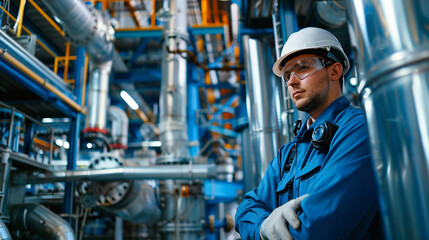 The engineer is ensuring compliance with environmental regulations.