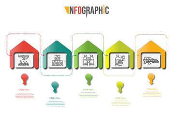 Infographic timeline store 