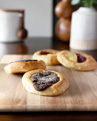 Breakfast Pastries on Cutting Board