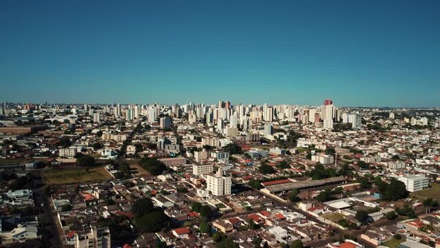Aerial view of Uberl&acirc;ndia city center, Minas Gerais