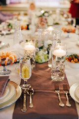 table setting for a dinner