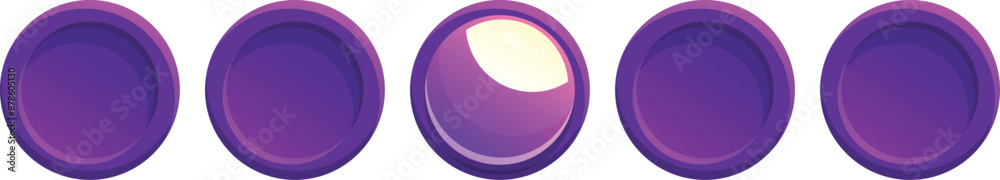 Poster simple loading bar with a glowing element indicating progress