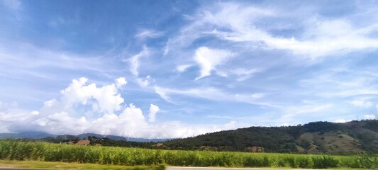 landscape with clouds