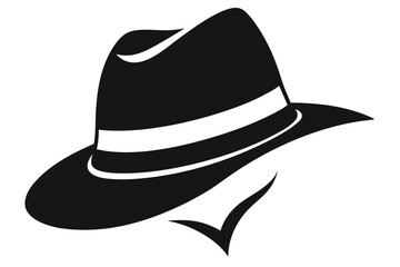 Detective hat silhouette vector illustration G.eps