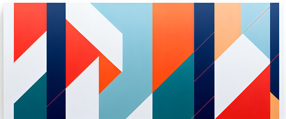 Fototapeta premium illustrazione con elementi geometrici a tema minimalista astratto contemporaneo
