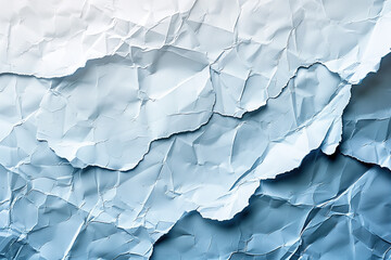 Obraz premium Abstract background of crumpled paper with shades of blue.