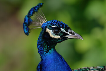 portrait of a peacock