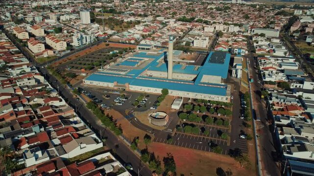 Aerial view of hospital in Uberlandia, Minas Gerais
