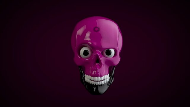  Skull explosion of colors