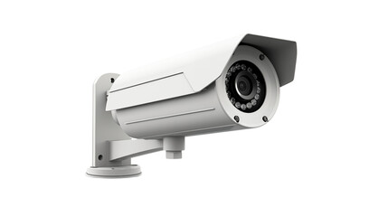 CCTV security camera, isolated on transparent background.