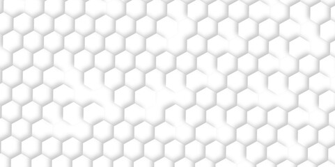 Abstract white background with hexagons. Abstract hexagon polygonal pattern background vector. seamless bright white Pattern with hexagons illustration of a honeycomb. Futuristic surface .