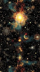 Obraz premium illustrations of tarot cards, the theme of isoterics and fortune telling AI Generative