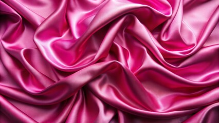 Fototapeta premium Soft, luxurious, and vibrant pink satin fabric background with subtle sheen, delicate wrinkles, and intricate weave patterns in high definition.