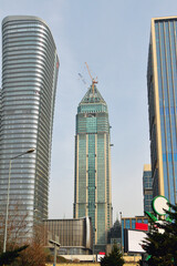 Construction of modern high-rise building. Istanbul, Turkey