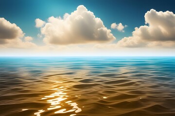 Obraz premium lake with a realistic water surface