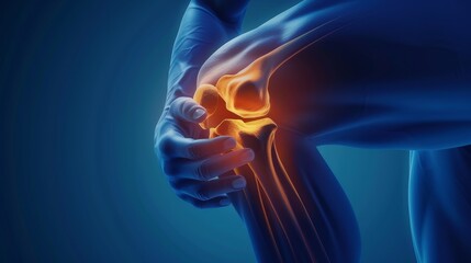 Knee Pain Illustration.
