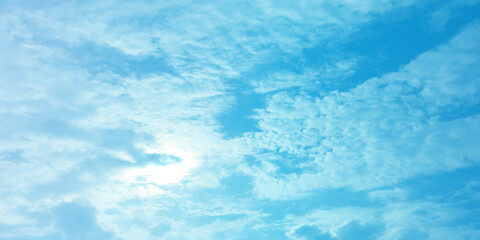 blue soft clouds clumps effect sun light effect art image slide winter love deep breath canvas emotion banner use template 