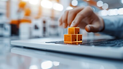 Smart technology revolutionizing industrialization, processing advancements, close-up, vibrant, overlay, manufacturing plant backdrop, focus cover all object