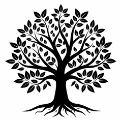 Obraz premium tree silhouette vector