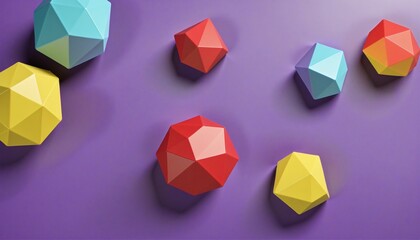 Creative and futuristic geometric shapes in vibrant colours and digital textures