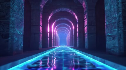 An enchanted home where walls made of shimmering