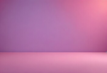Fototapeta premium Studio background, Empty Room lilac ombre color wall and flooring. Studio display podium with blurry pink,violet and blue template.Vector banner Futuristic neon for product future cyberspace concept 