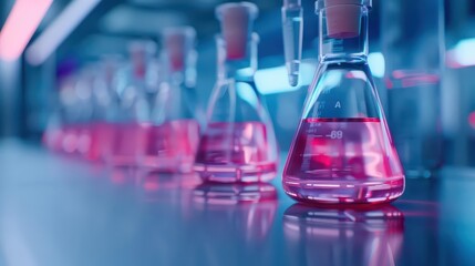 In a futuristic laboratory