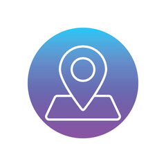 Fototapeta premium GPS Locator vector icon
