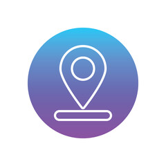 Destination Marker vector icon