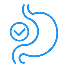 stomach health care icon, gastric chamber health icon