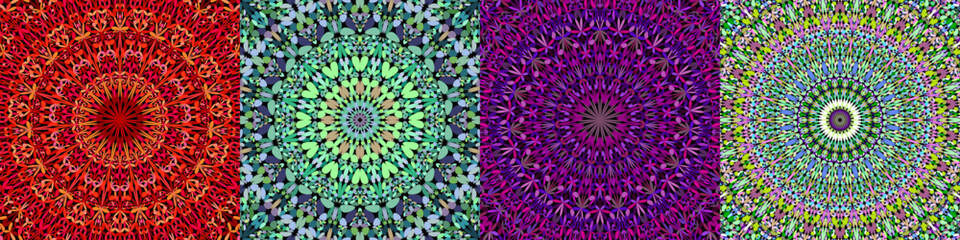 Geometric floral mandala background collection