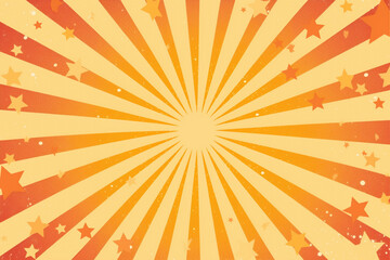 Fototapeta premium Modern starburst design in orange tones