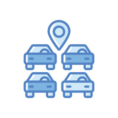 Parking vector icon